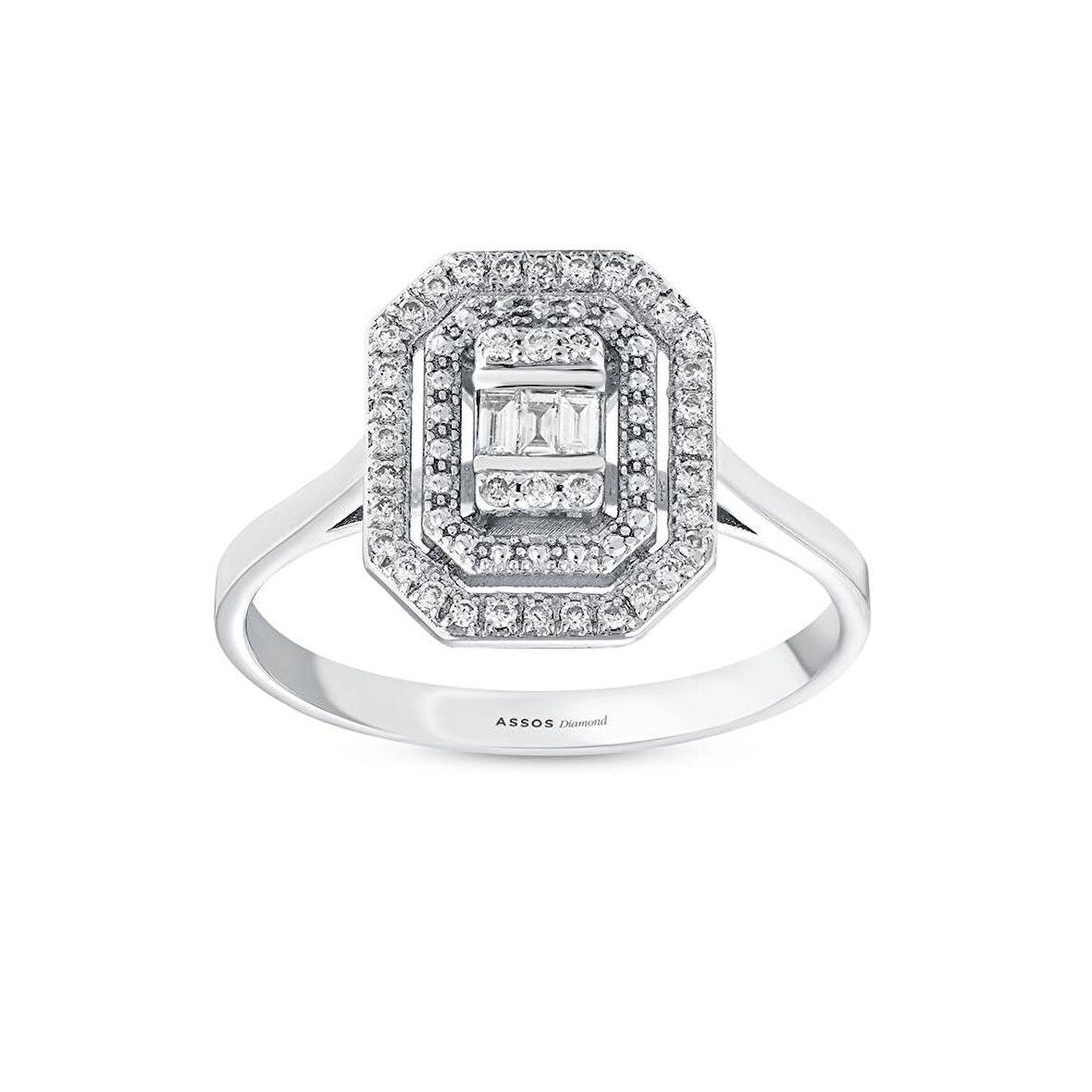 0.20 Karat Baget Pırlanta Yüzük