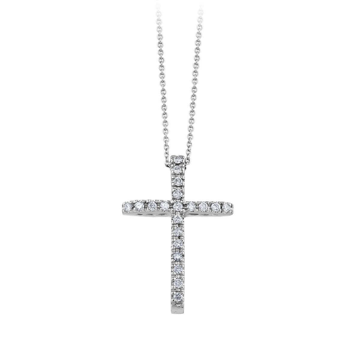 0.09 Karat Pırlantalı Haç Kolye