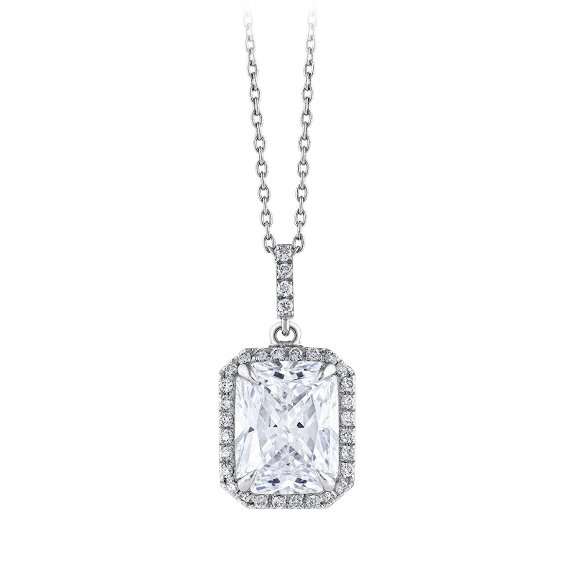 0.14 Karat Topaz Taşlı Pırlanta Kolye