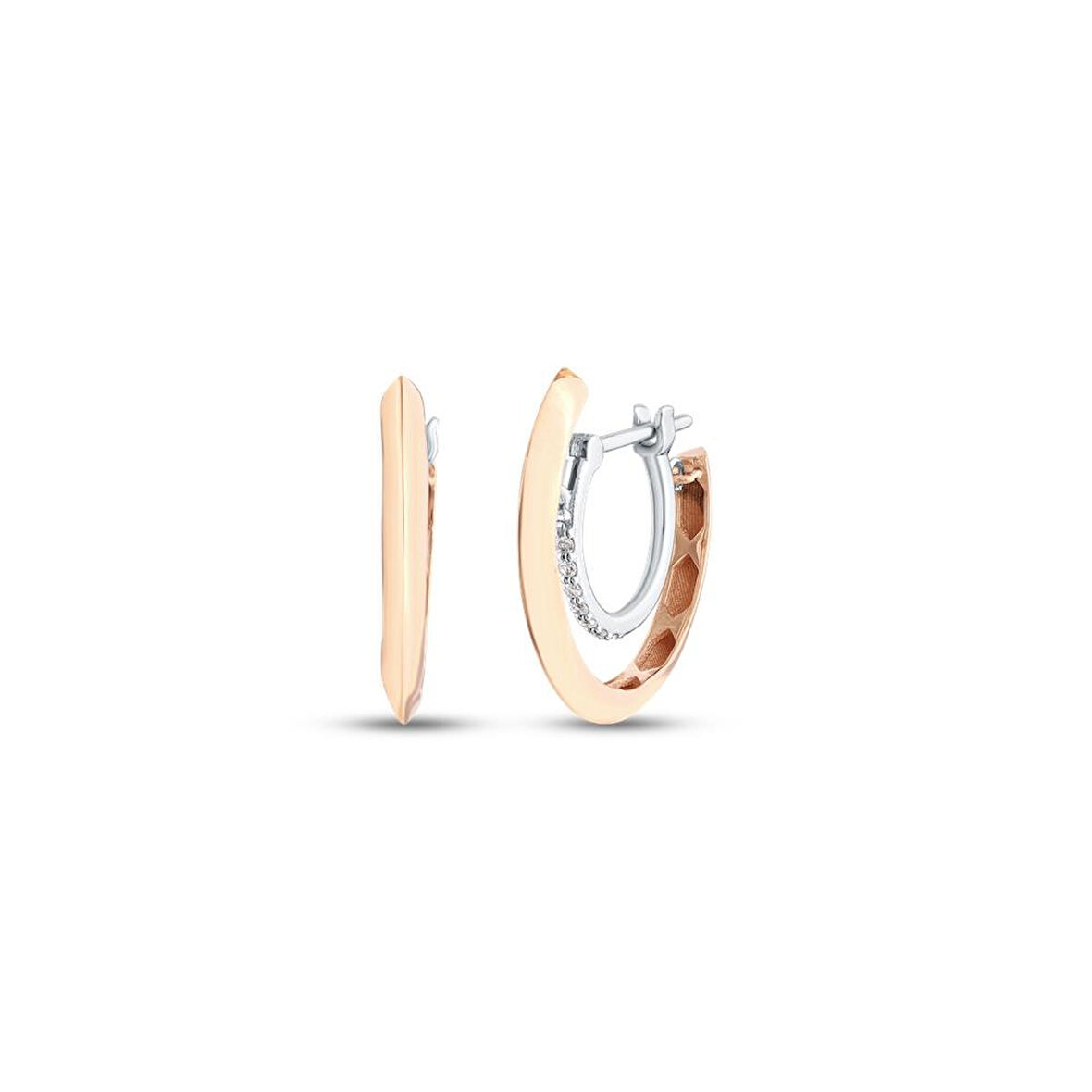 0.08 Karat Pırlanta Fantezi Küpe