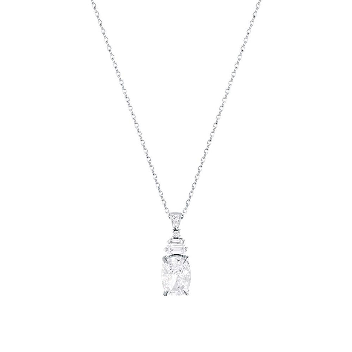 0.08 Karat Pırlanta Violet Taşlı Kolye