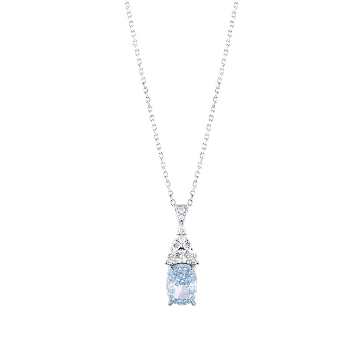 0.21 Karat Violet Taşlı Pırlanta Kolye