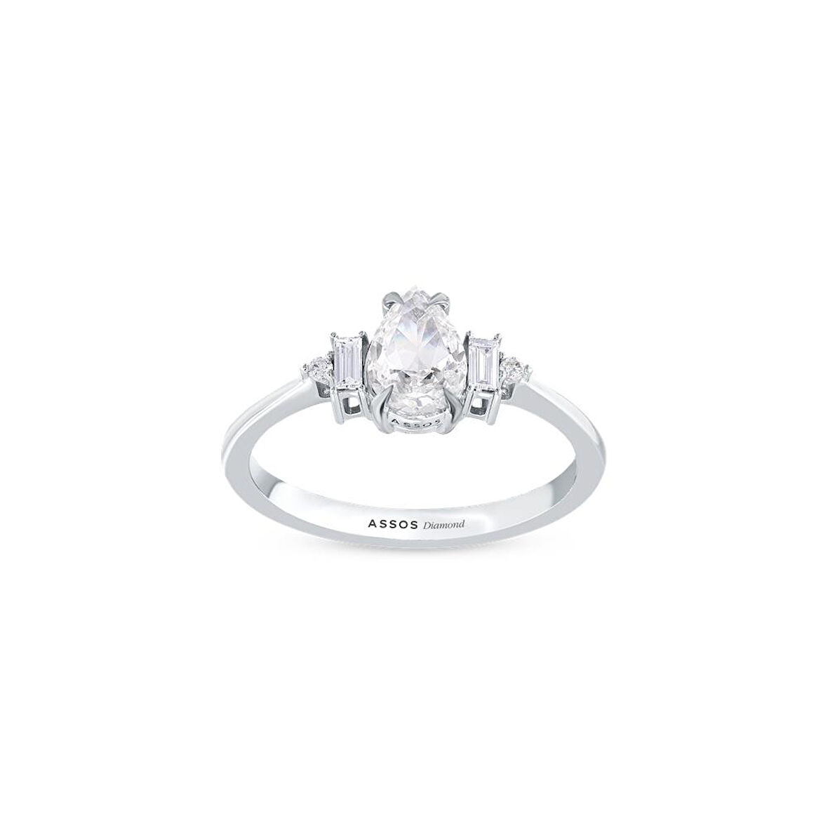 0.10 Karat Violet Taşlı Pırlanta Yüzük