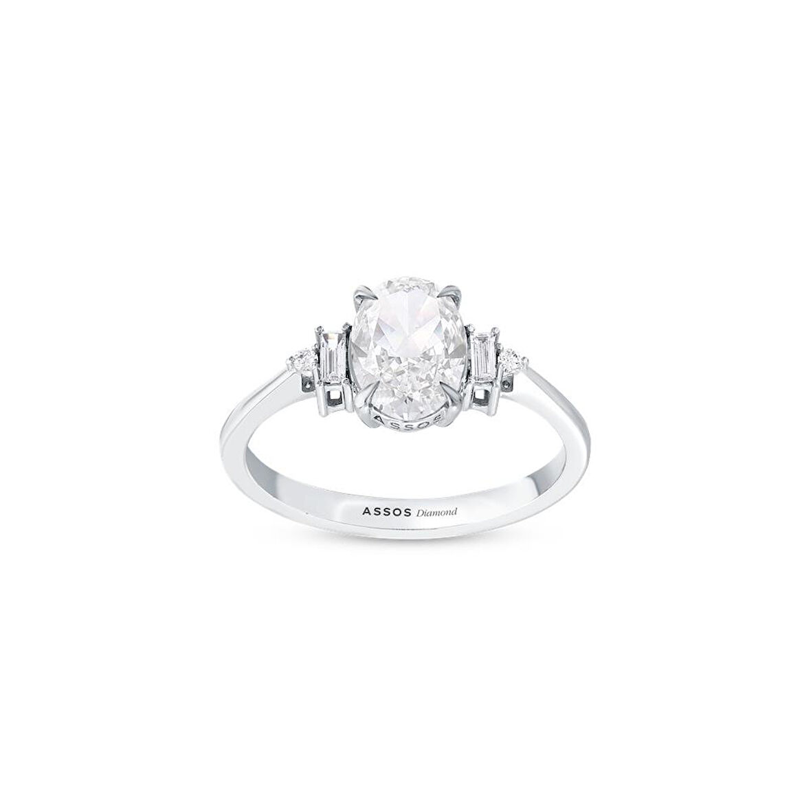 0.12 Karat Violet Taşlı Pırlanta Yüzük