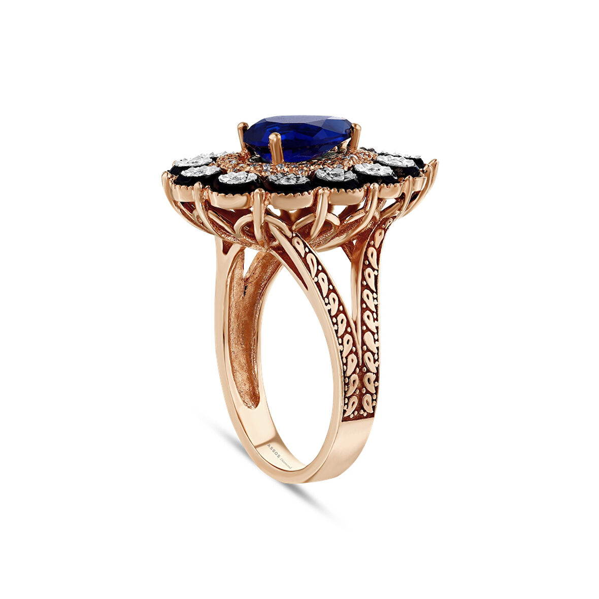 0.15 Karat Safir Renkli Elmas Yüzük