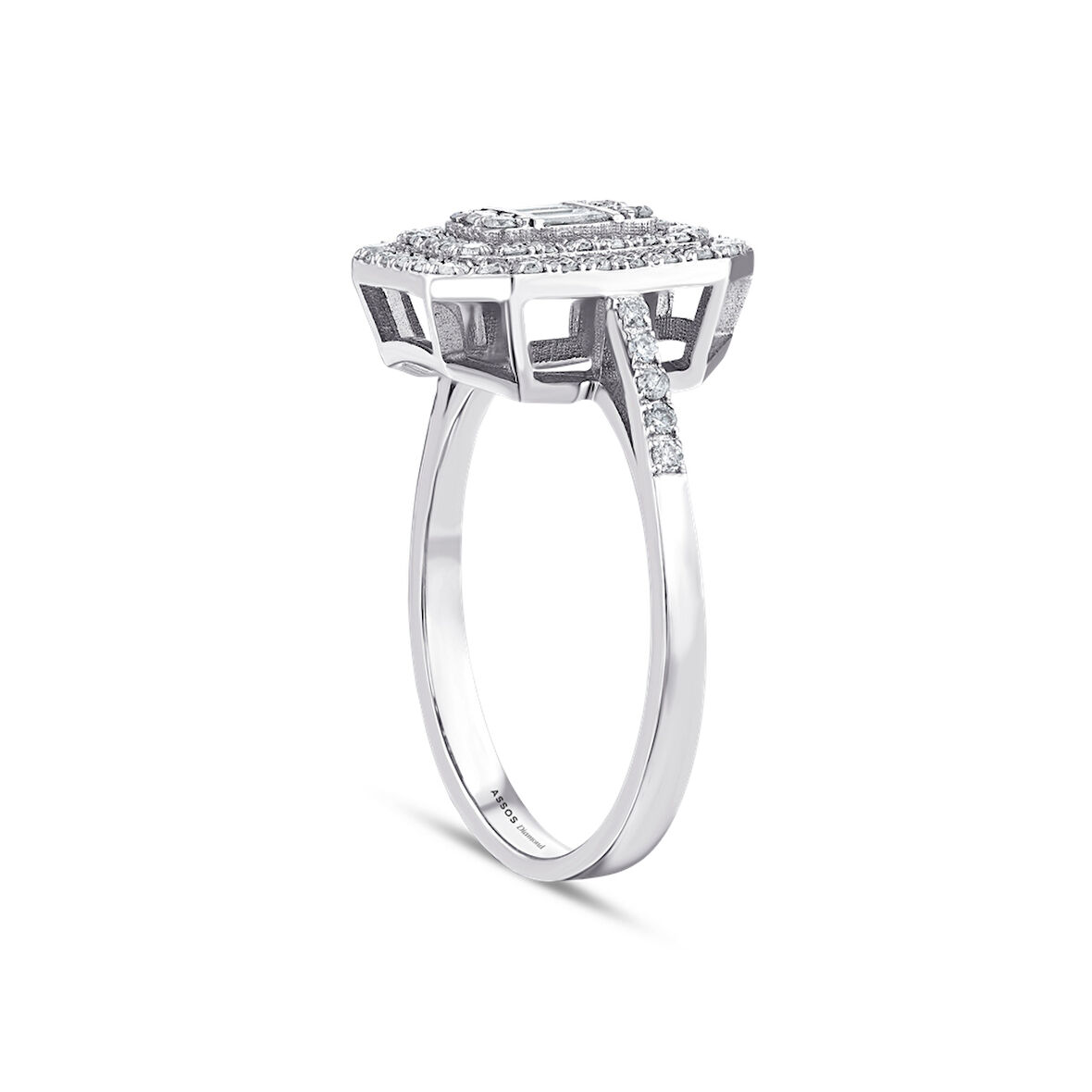 0.47 Karat Baget Pırlanta Yüzük