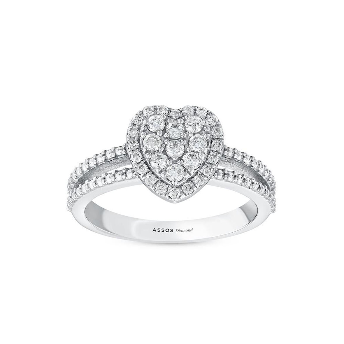 0.33 Karat Kalp Pırlanta Yüzük