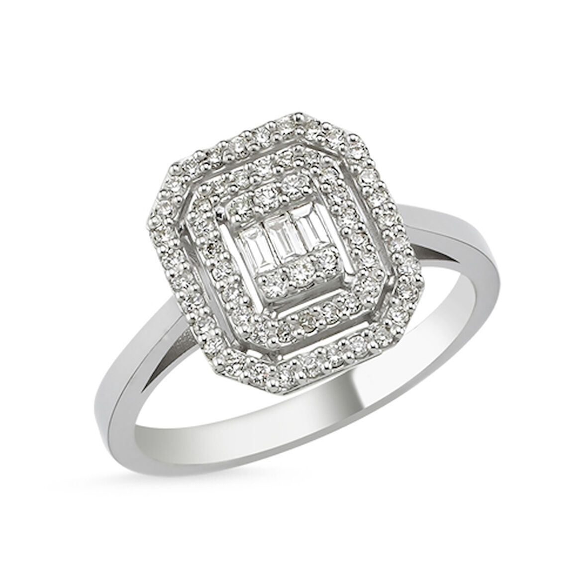 0.36 Karat Baget Pırlanta Yüzük