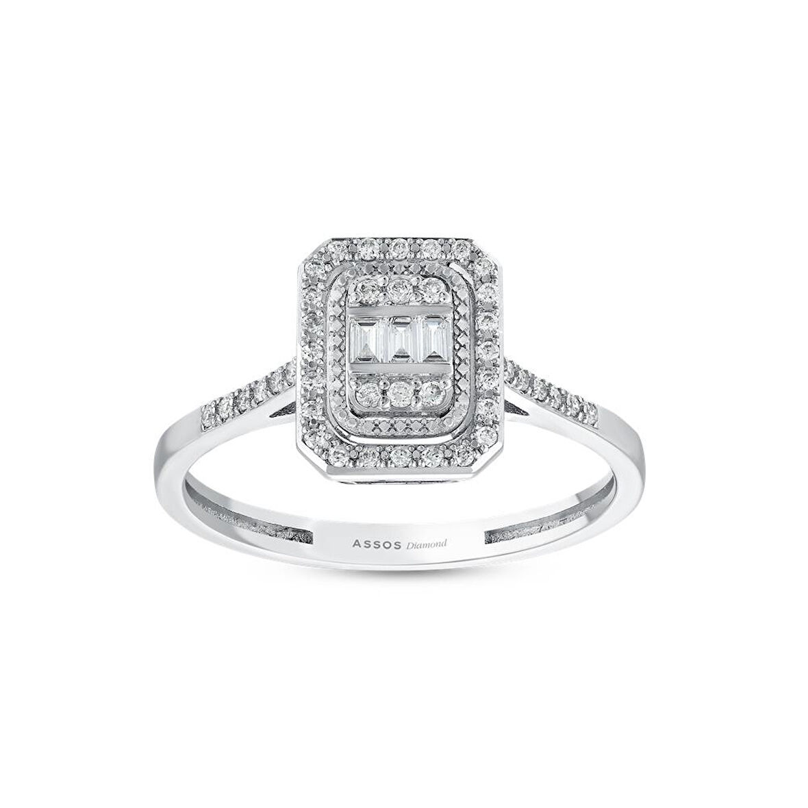 0.15 Karat Baget Pırlanta Yüzük