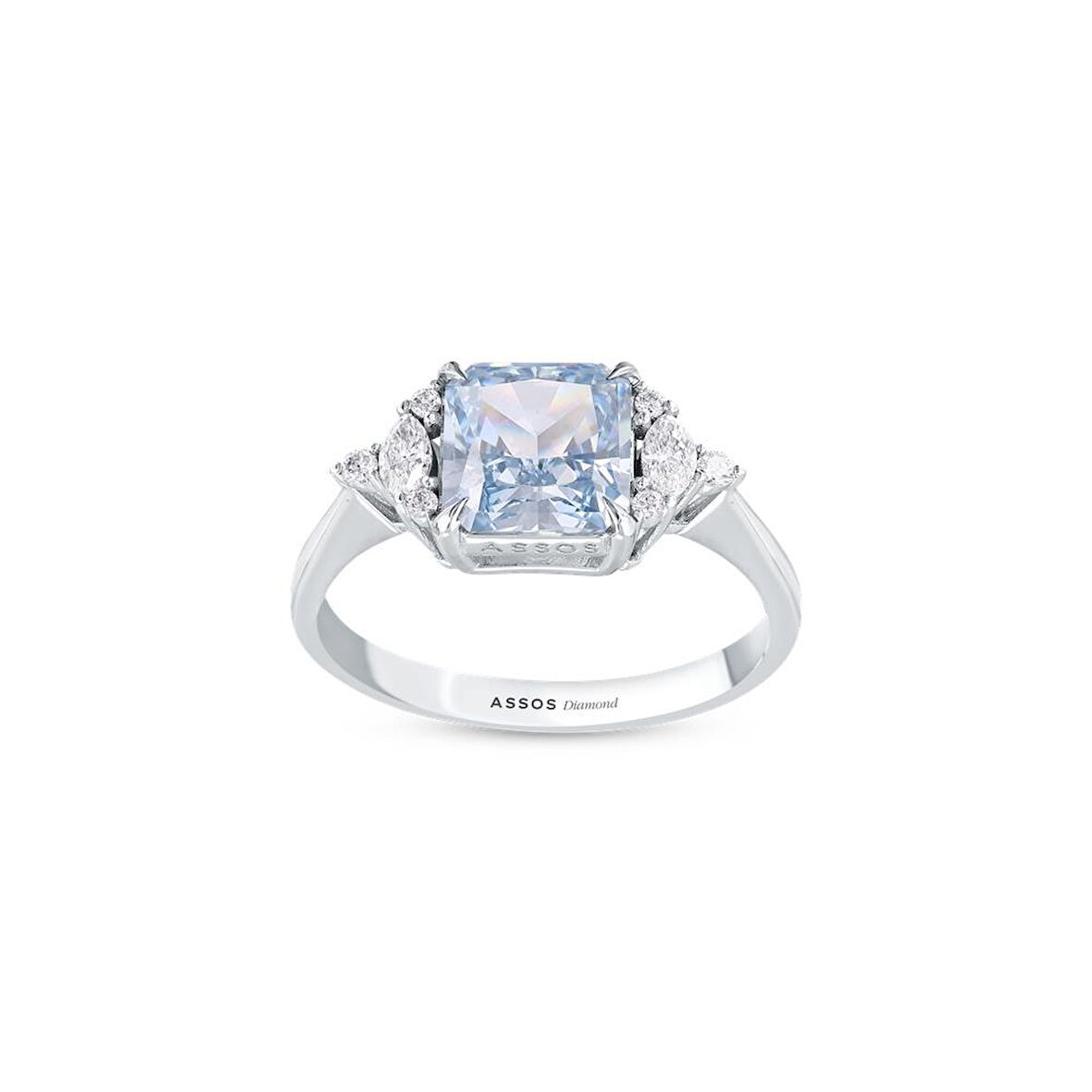 0.19 Karat Violet Taşlı Pırlanta Yüzük