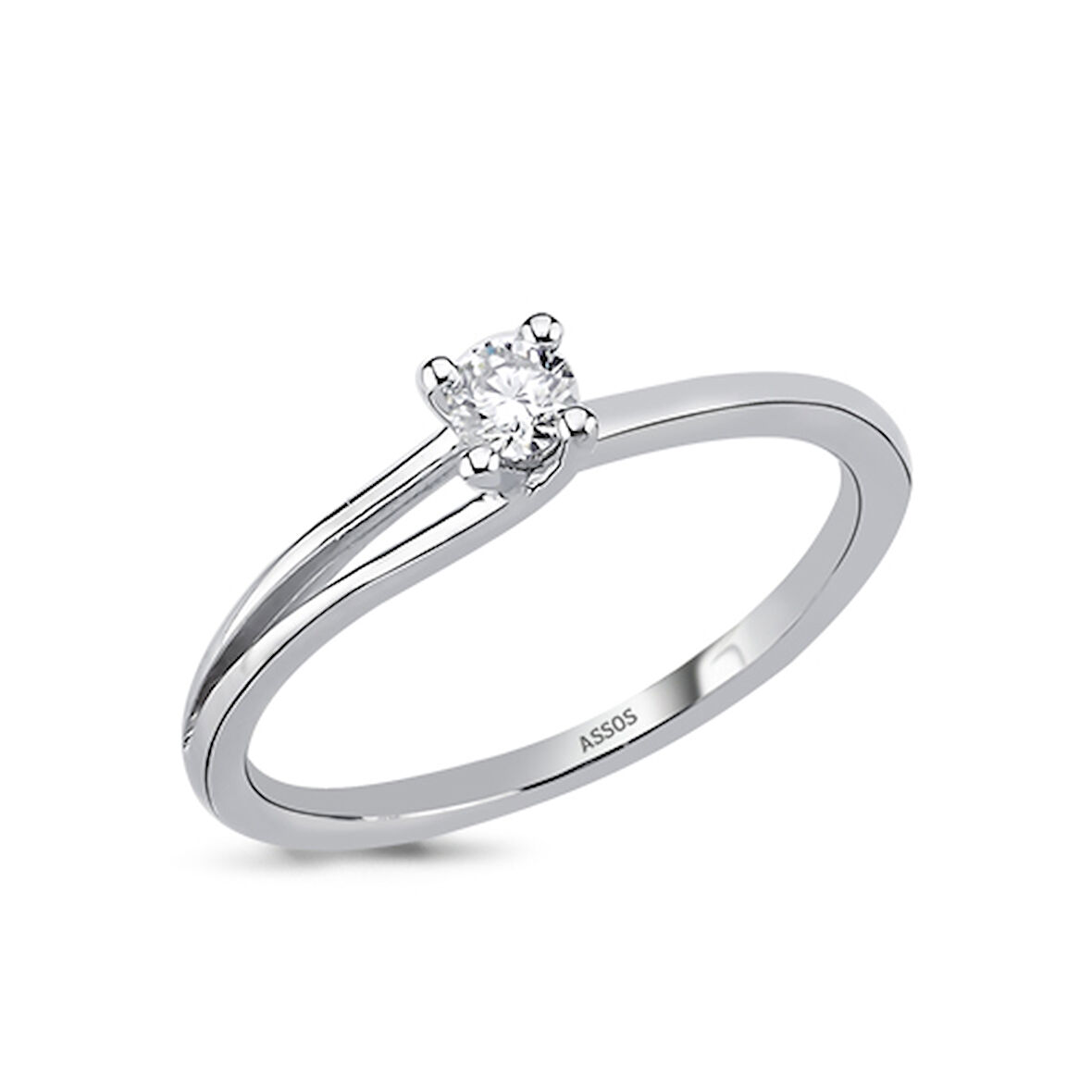 0.15 Karat Tasarım Tektaş Pırlanta Yüzük