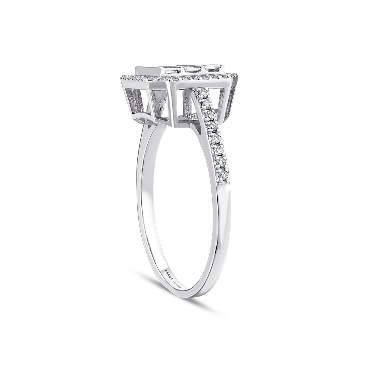 0.36 Karat Baget Pırlanta Yüzük