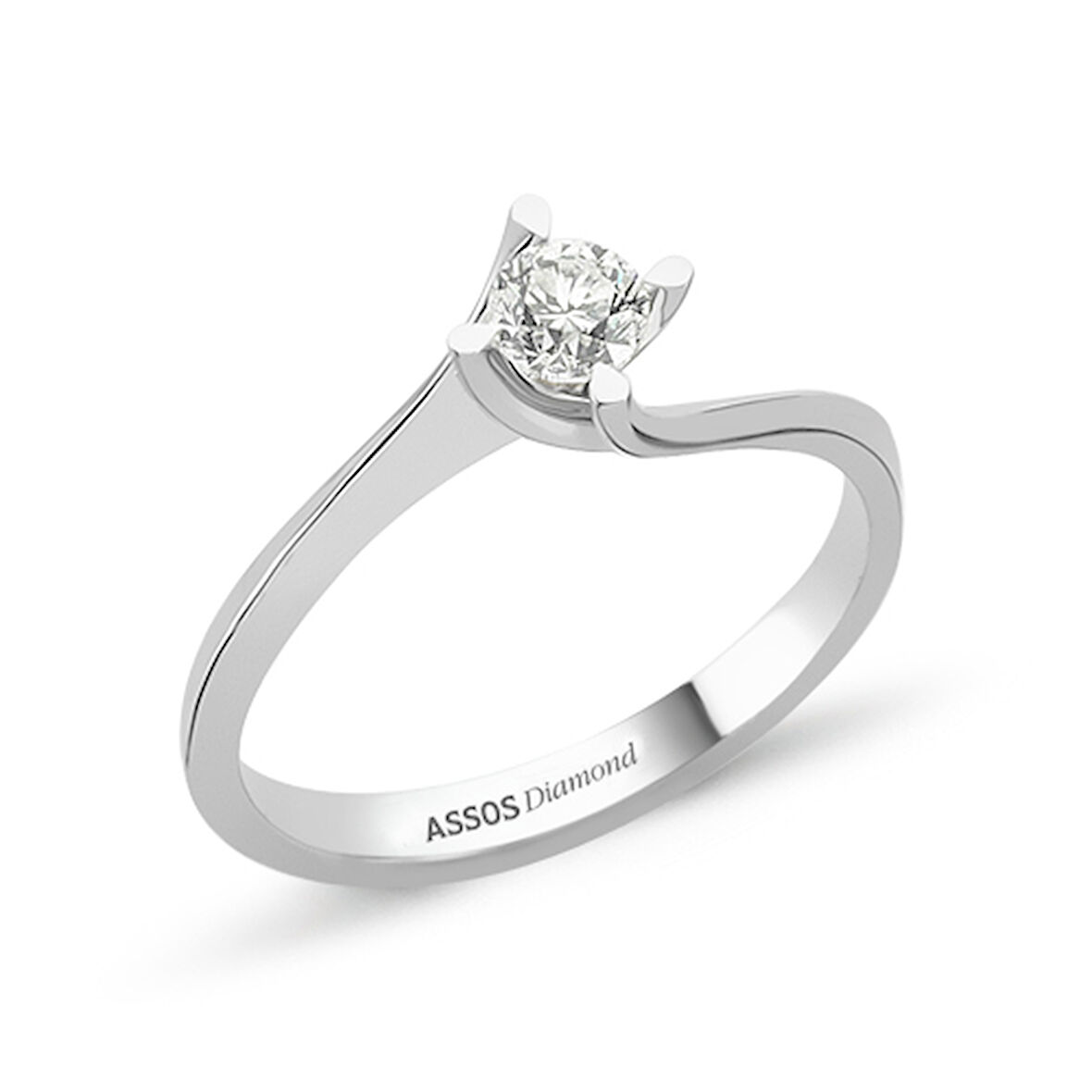 0.50 Karat Pırlanta Tektaş Yüzük