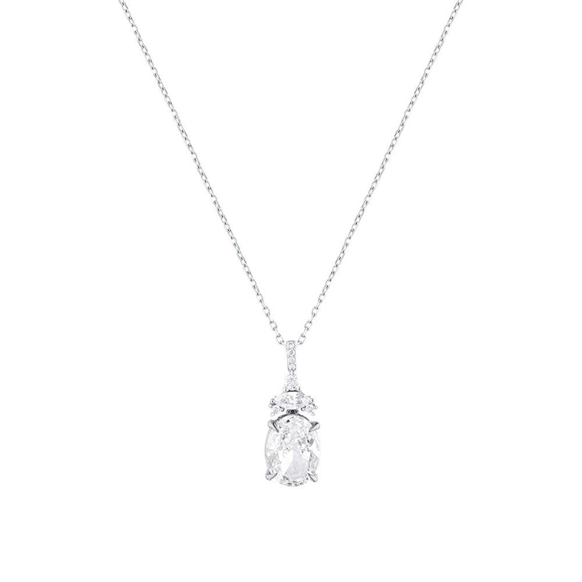 0.12 Karat Violet Taşlı Pırlanta Kolye