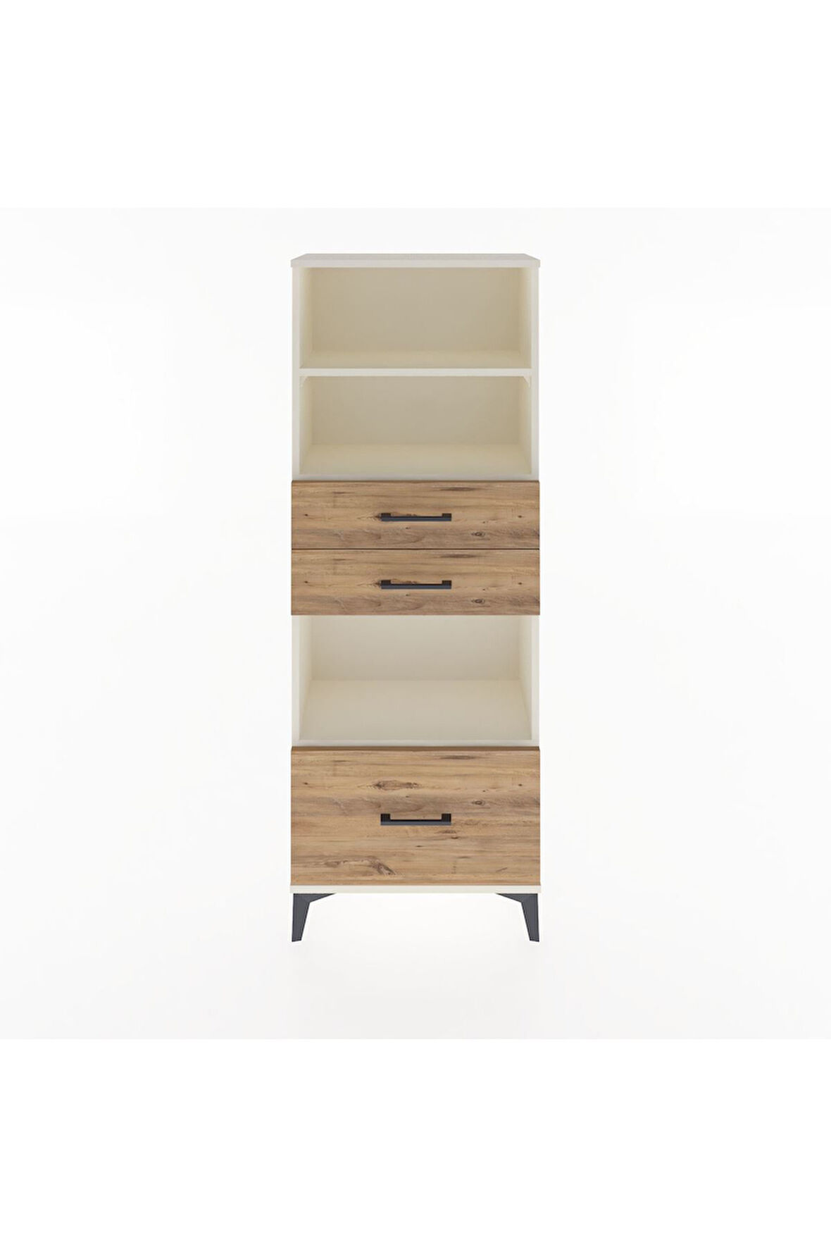 Arges Dolap 3 Raflı 3 Çekmeceli 60x30x163 Aytaşı-Çam