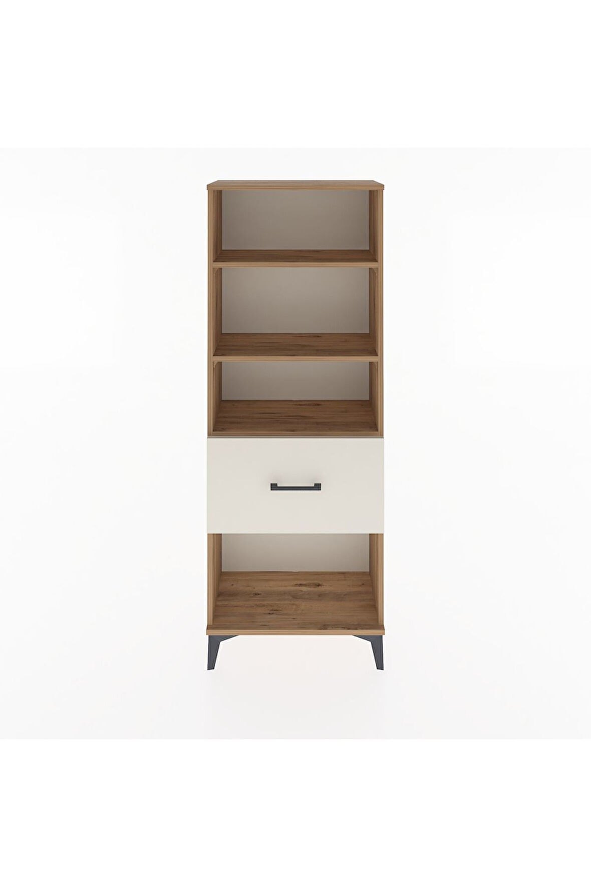 Arges Dolap 3 Raflı Tek Çekmeceli 60x30x163 Çam-Aytaşı