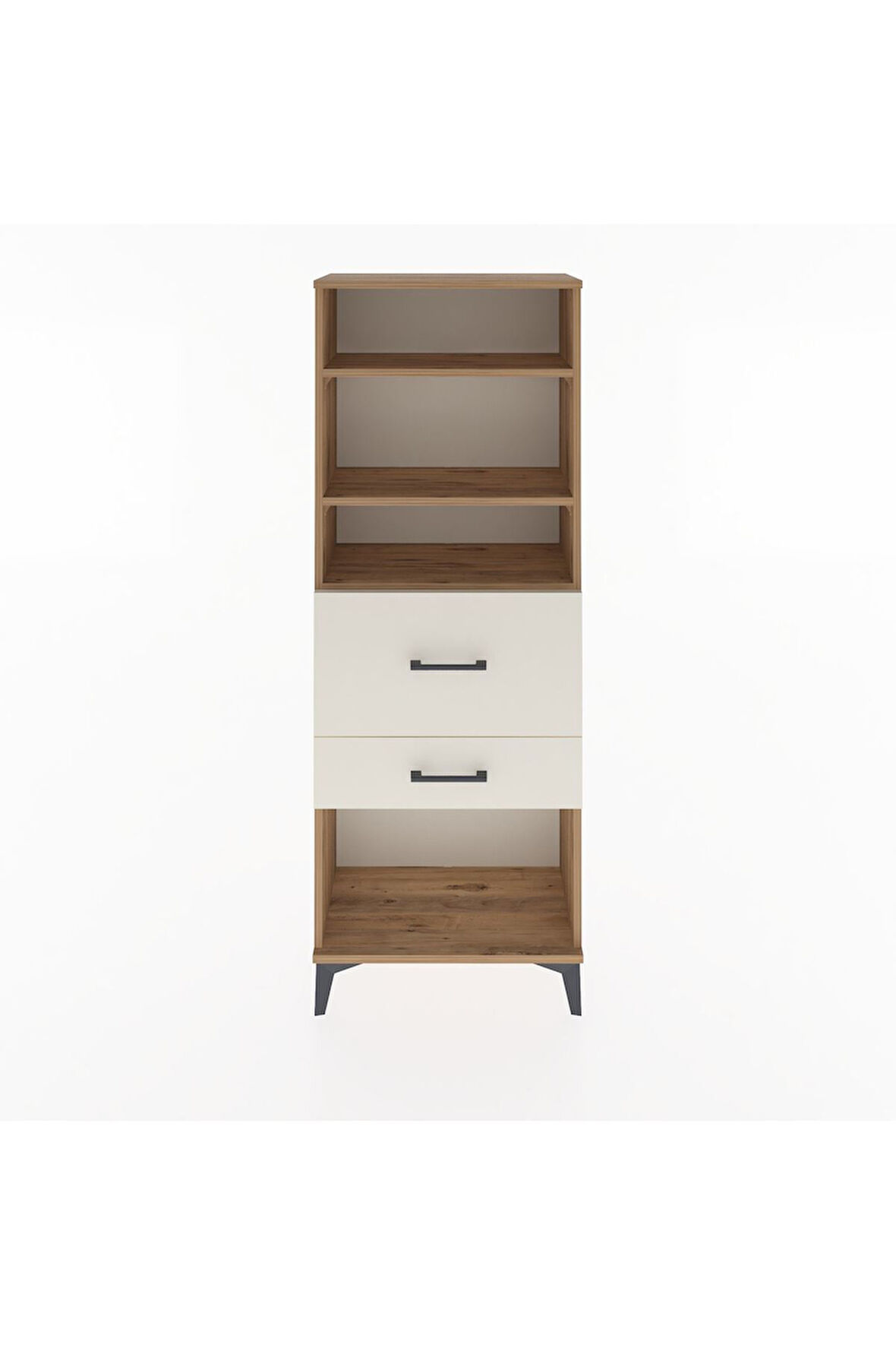 Arges Dolap 3 Raflı 2 Çekmeceli 60x30x163 Çam-Aytaşı