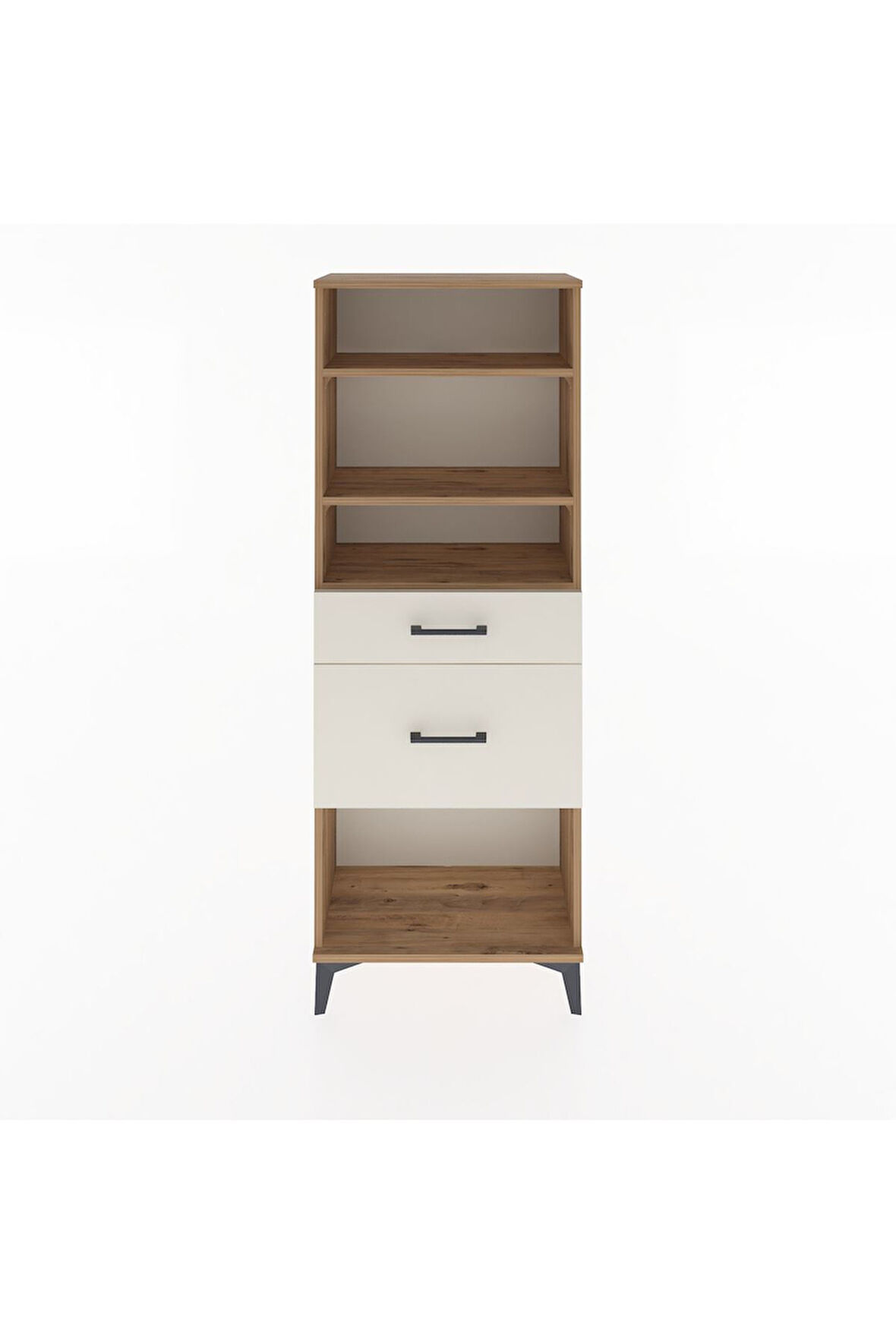 Arges Dolap 3 Raflı 2 Çekmeceli 60x30x163 Çam-Aytaşı