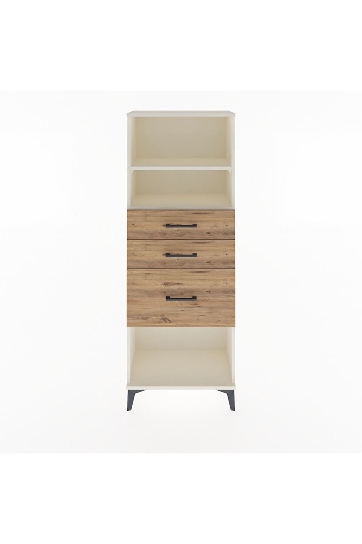 Arges Dolap 2 Raflı 3 Çekmeceli 60x30x163 Aytaşı-Çam