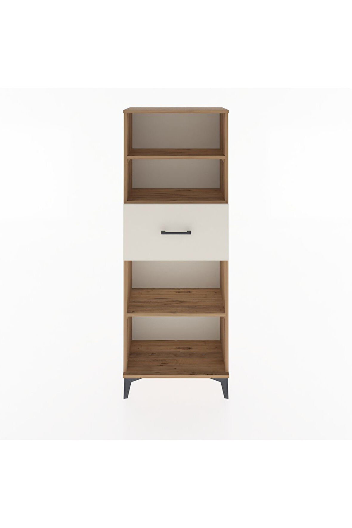 Arges Dolap 3 Raflı Tek Çekmeceli 60x30x163 Çam-Aytaşı