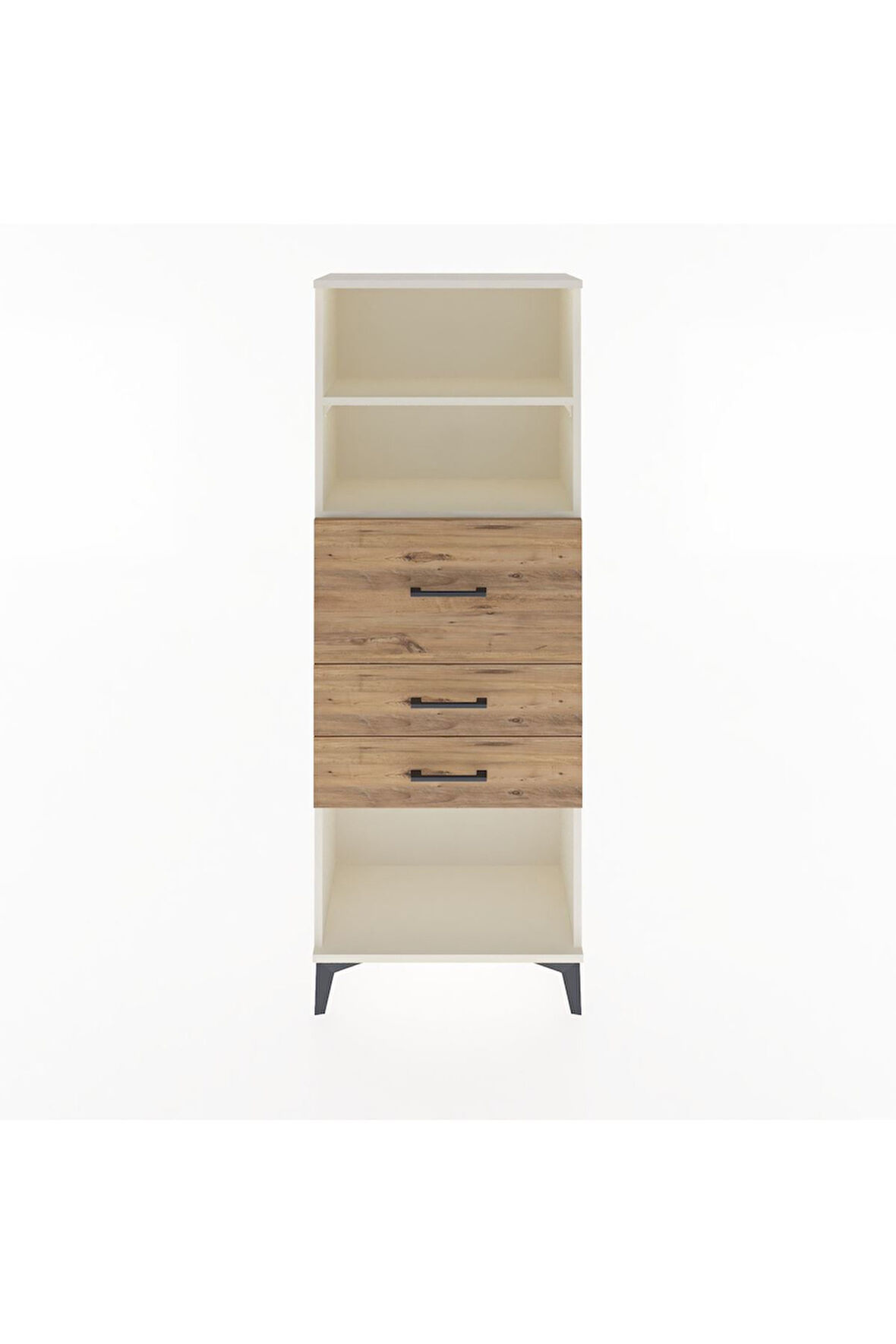 Arges Dolap 2 Raflı 3 Çekmeceli 60x30x163 Aytaşı-Çam