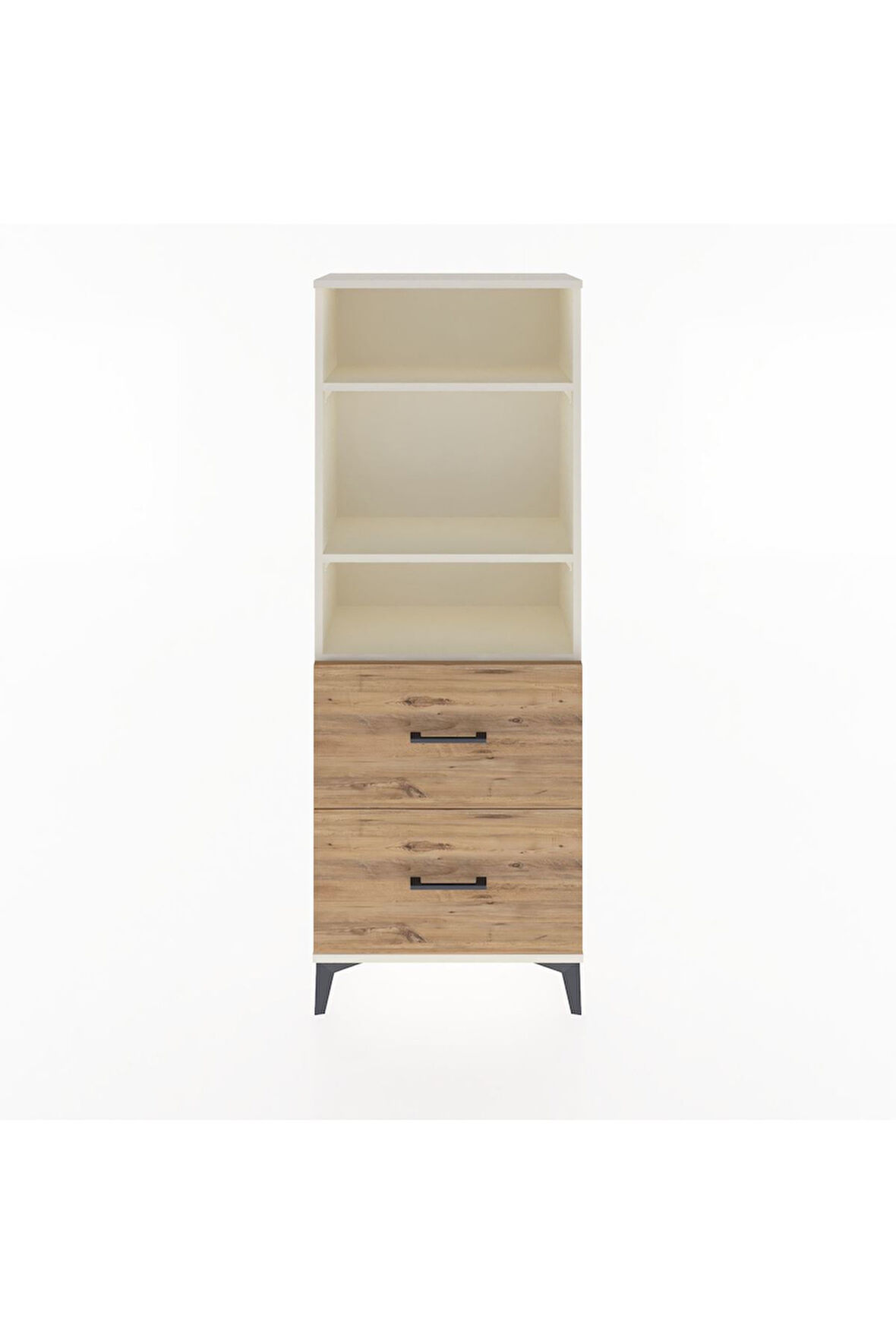 Arges Dolap 3 Raflı 2 Çekmeceli 60x30x163 Aytaşı-Çam