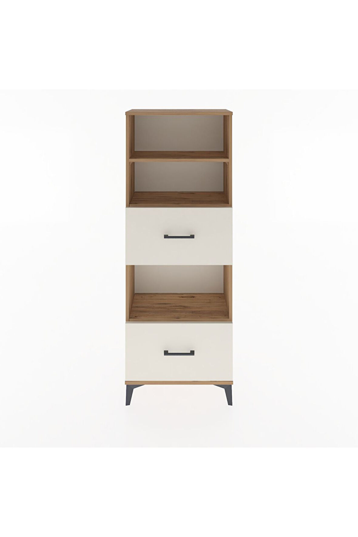 Arges Dolap 3 Raflı 2 Çekmeceli 60x30x163 Çam-Aytaşı