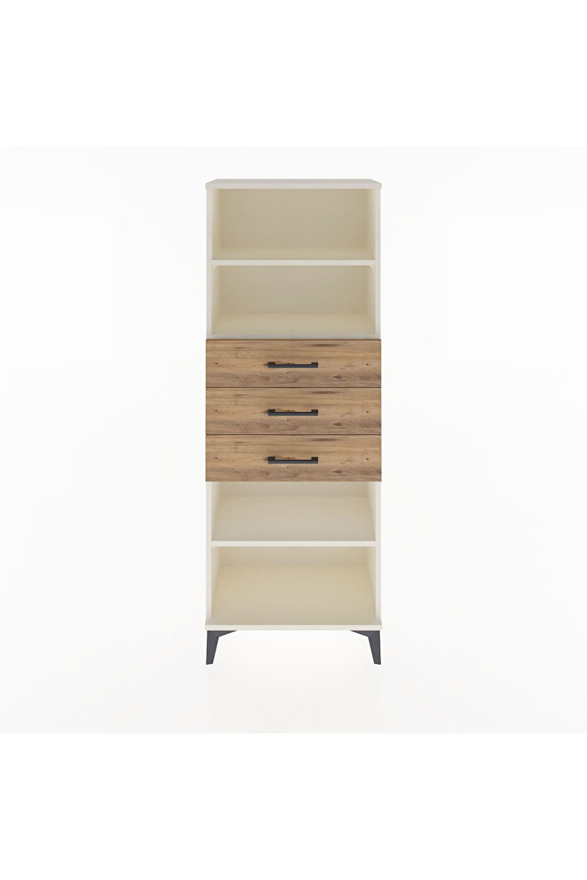 Arges Dolap 3 Raflı 3 Çekmeceli 60x30x163 Aytaşı-Çam