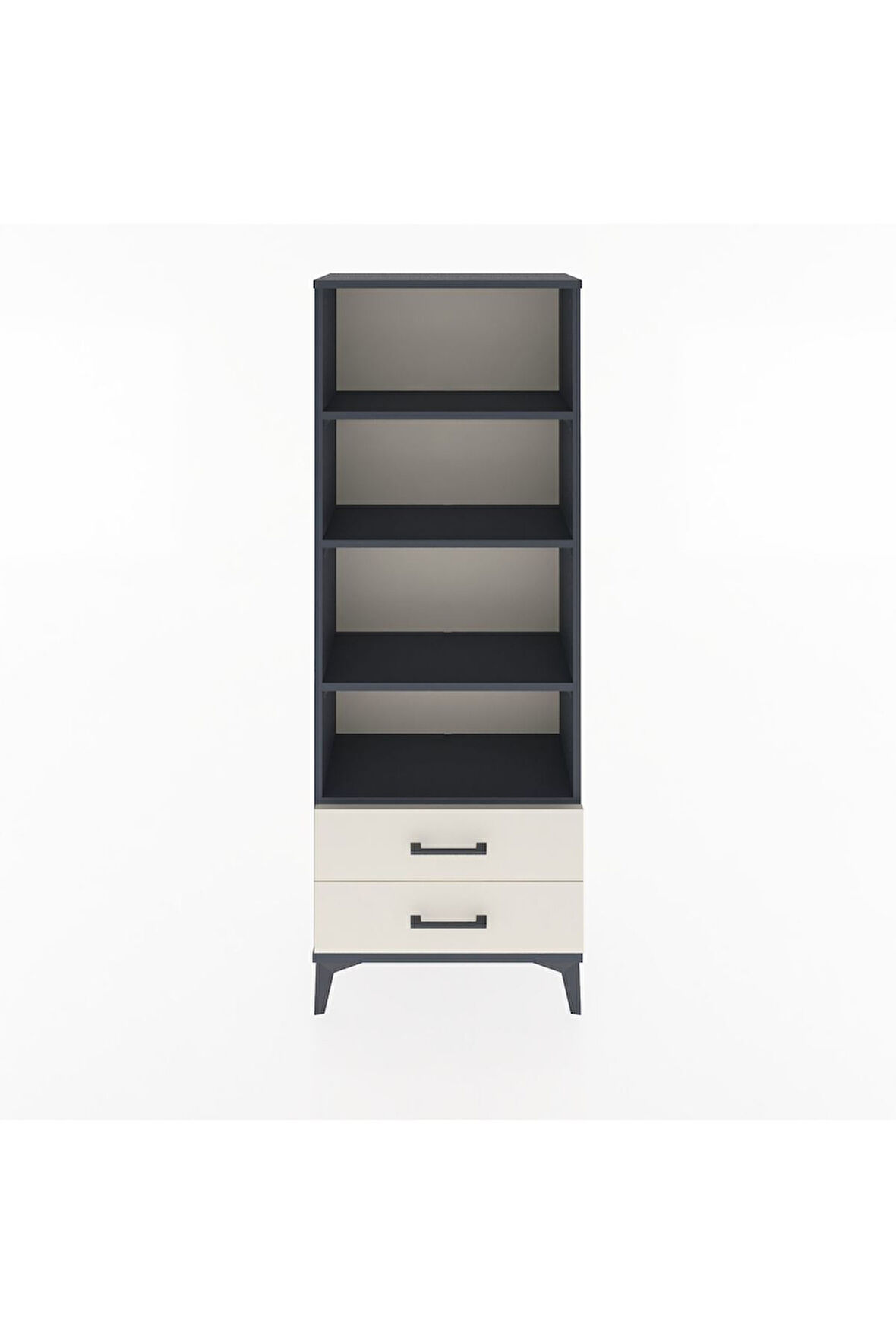 Arges Dolap 4 Raflı 2 Çekmeceli 60x30x163 Antrasit-Aytaşı