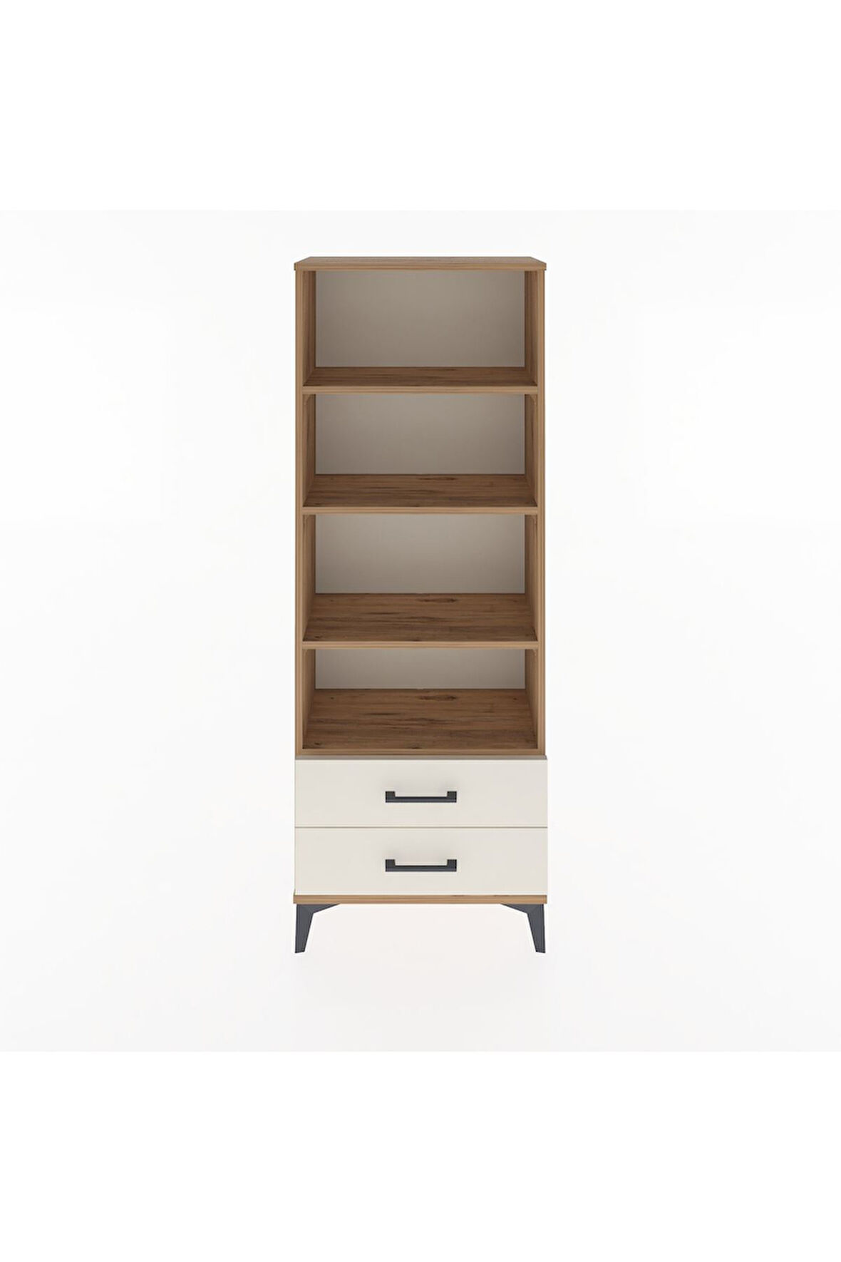 Arges Dolap 4 Raflı 2 Çekmeceli 60x30x163 Çam-Aytaşı