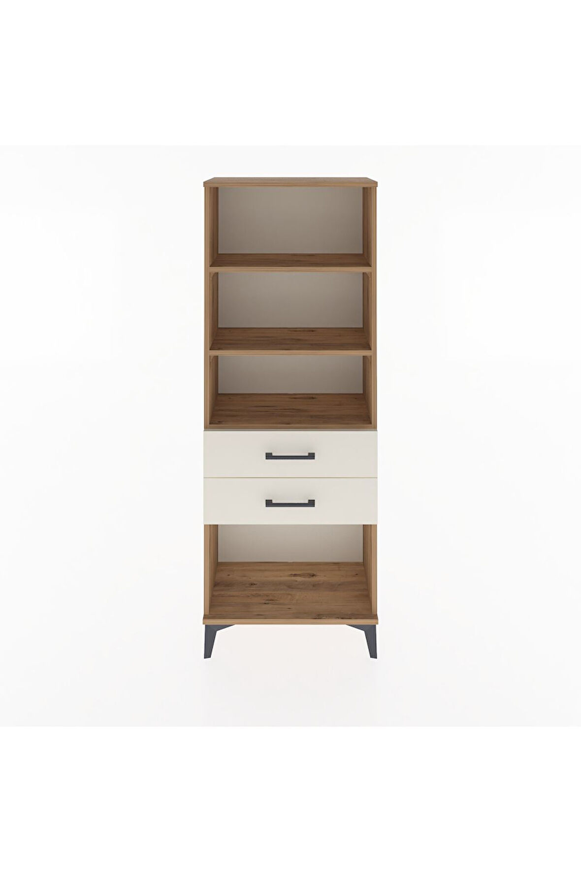 Arges Dolap 3 Raflı 2 Çekmeceli 60x30x163 Çam-Aytaşı