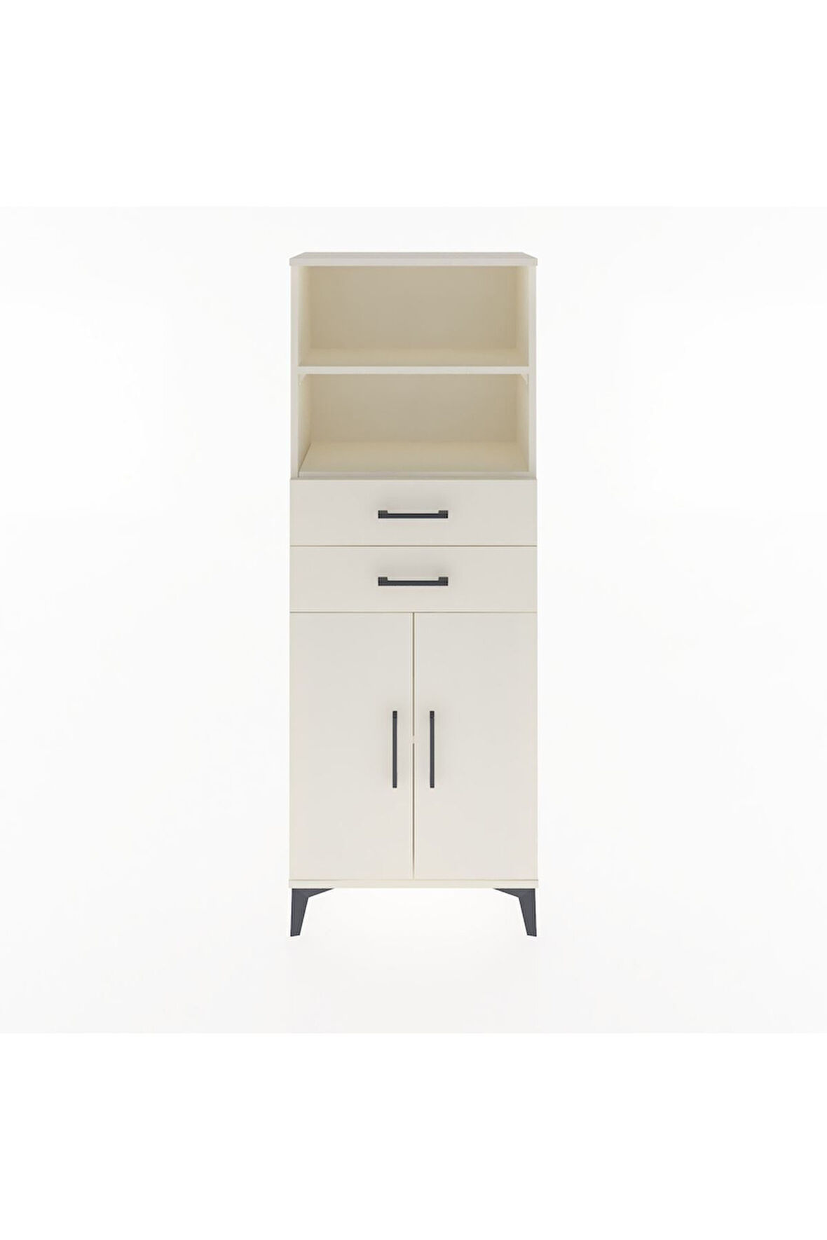 Arges Dolap 3 Raflı 2 Çekmeceli 2 Kapaklı 60x30x163 Aytaşı-Aytaşı