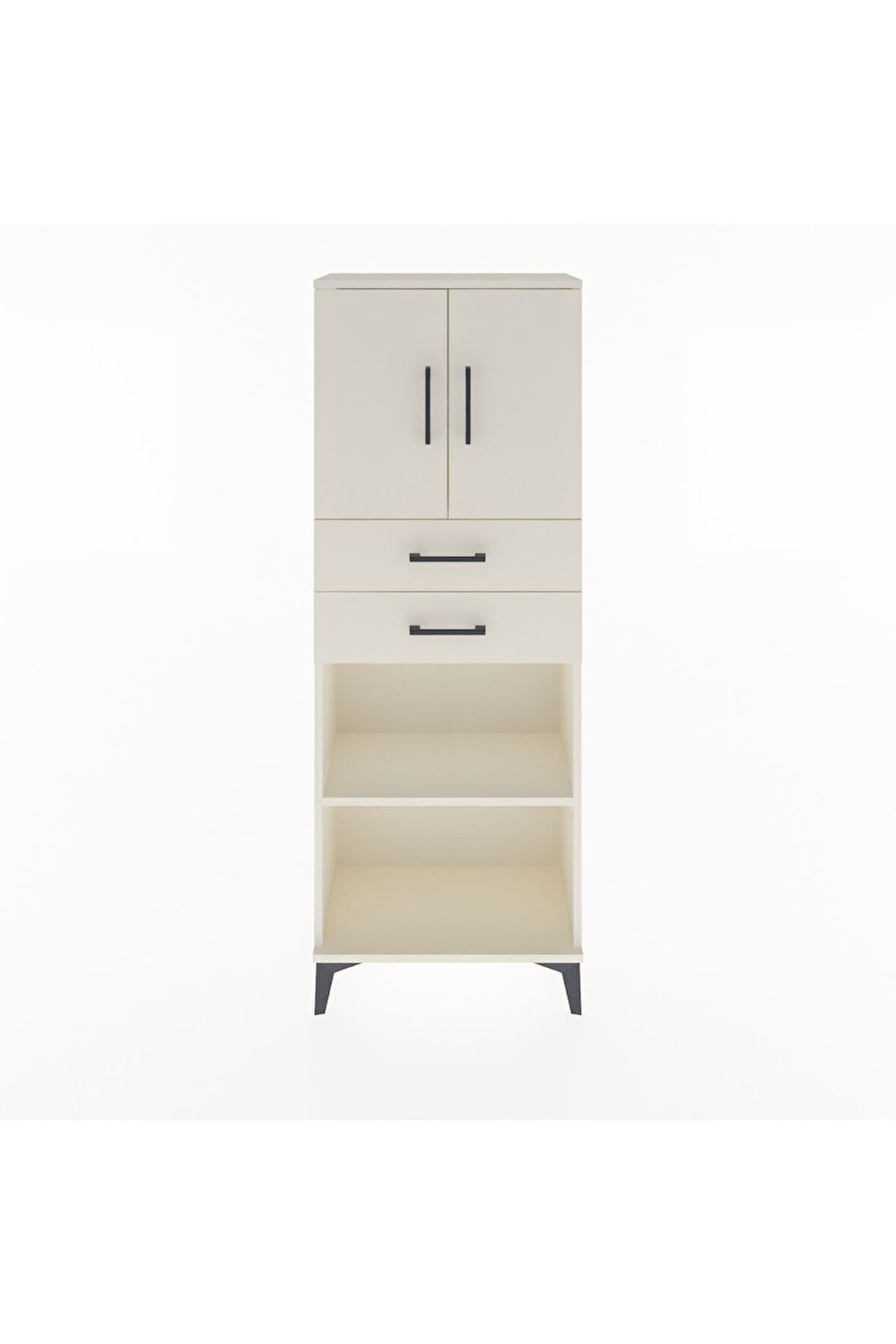 Arges Dolap 3 Raflı 2 Çekmeceli 2 Kapaklı 60x30x163 Aytaşı-Aytaşı