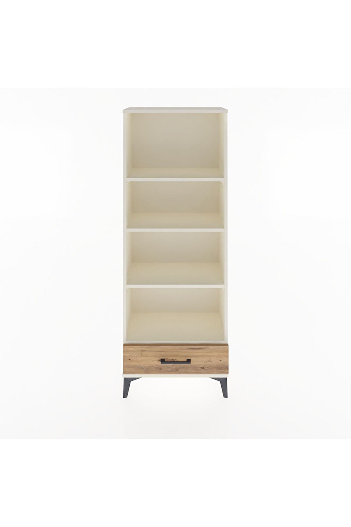 Arges Dolap 4 Raflı Tek Çekmeceli 60x30x163 Aytaşı-Çam