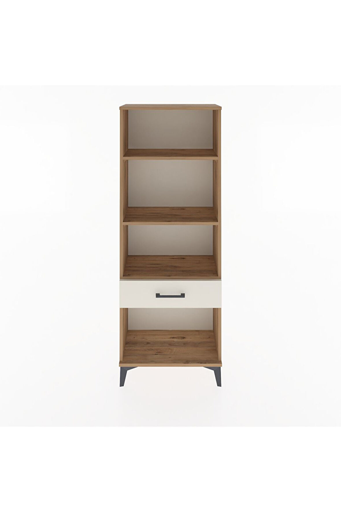 Arges Dolap 3 Raflı Tek Çekmeceli 60x30x163 Çam-Aytaşı