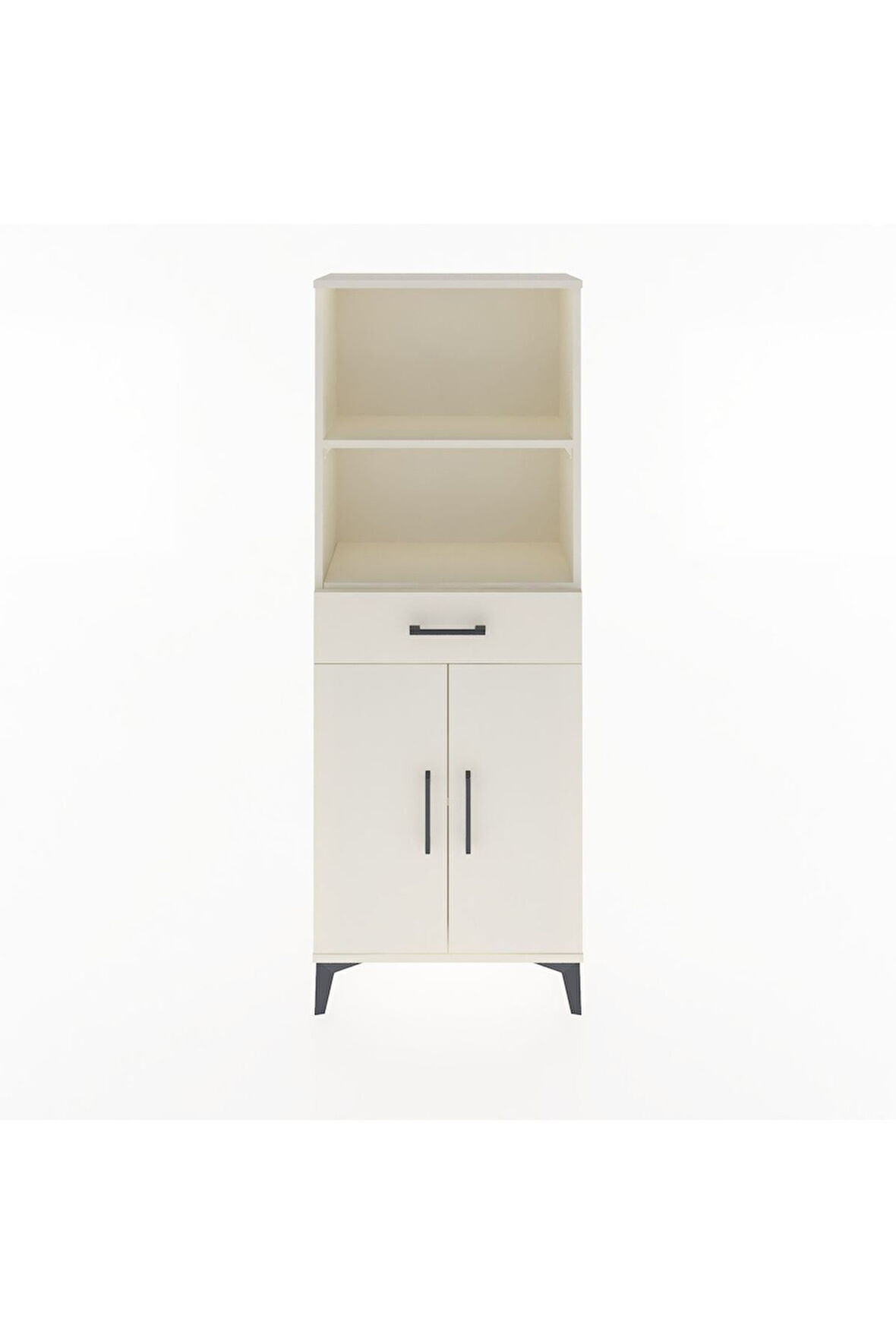Arges Dolap 3 Raflı Tek Çekmeceli 2 Kapaklı 60x30x163 Aytaşı-Aytaşı