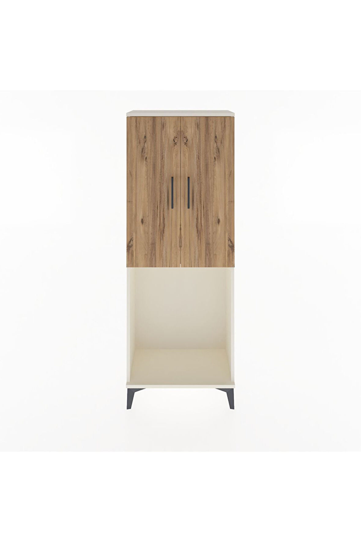 Arges Dolap Tek Raflı 2 Kapaklı Tek Askılı 60x30x163 Aytaşı-Çam