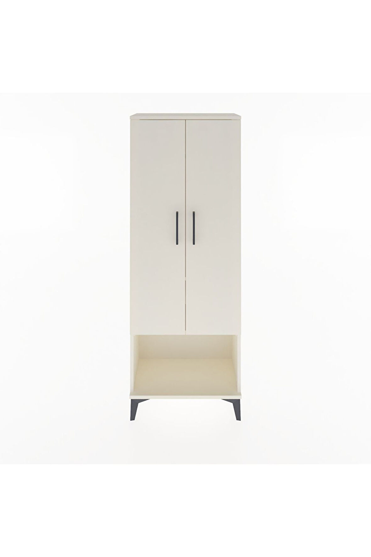 Arges Dolap 2 Raflı 2 Kapaklı Tek Askılı 60x30x163 Aytaşı-Aytaşı