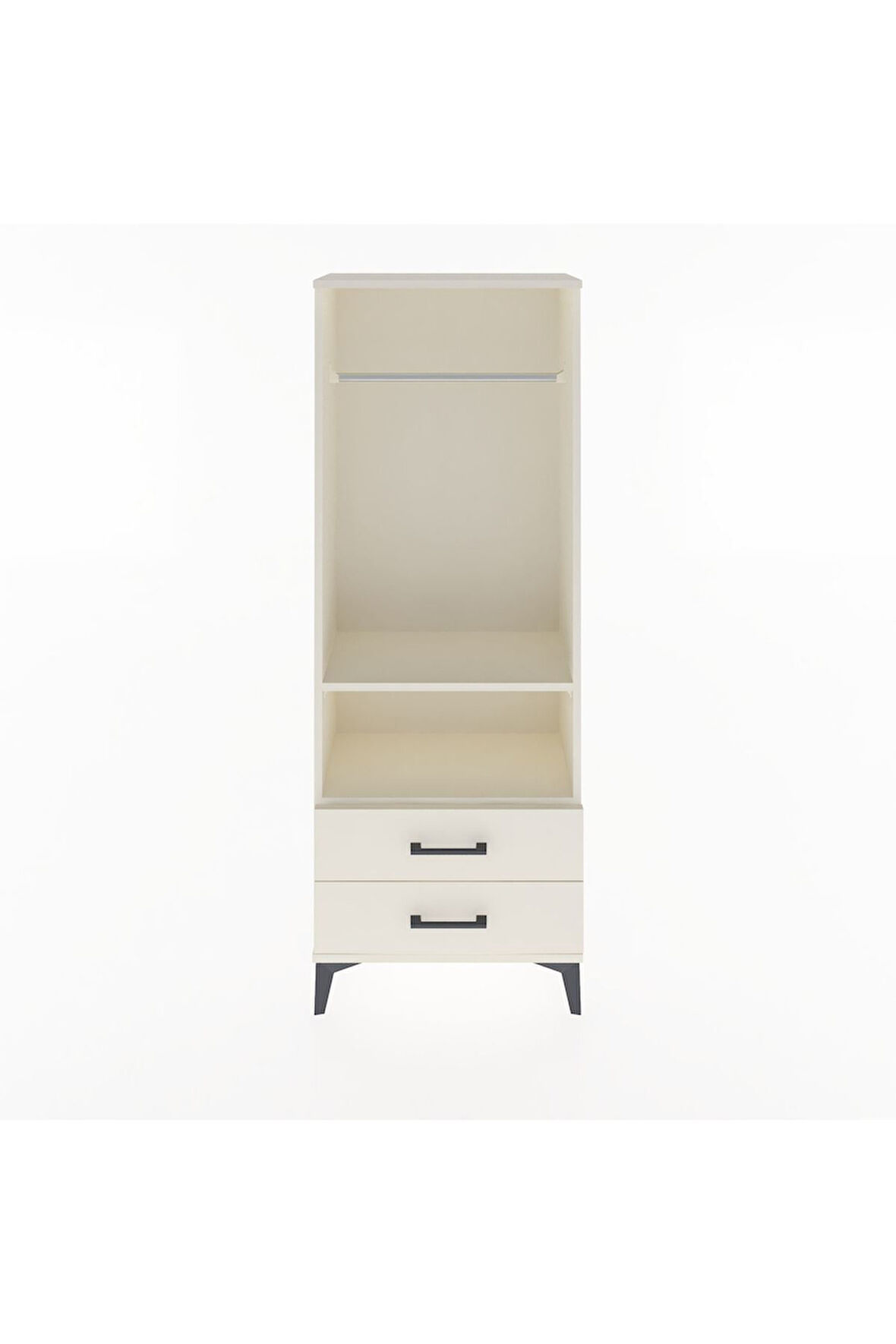 Arges Dolap 2 Raflı 2 Çekmeceli Tek Askılı 60x30x163 Aytaşı-Aytaşı