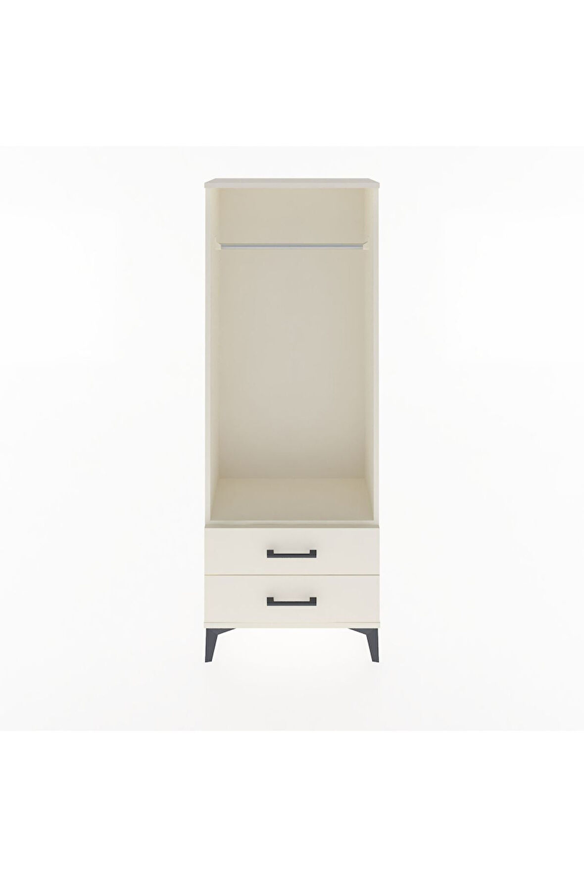 Arges Dolap Tek Raflı 2 Çekmeceli Tek Askılı 60x30x163 Aytaşı-Aytaşı