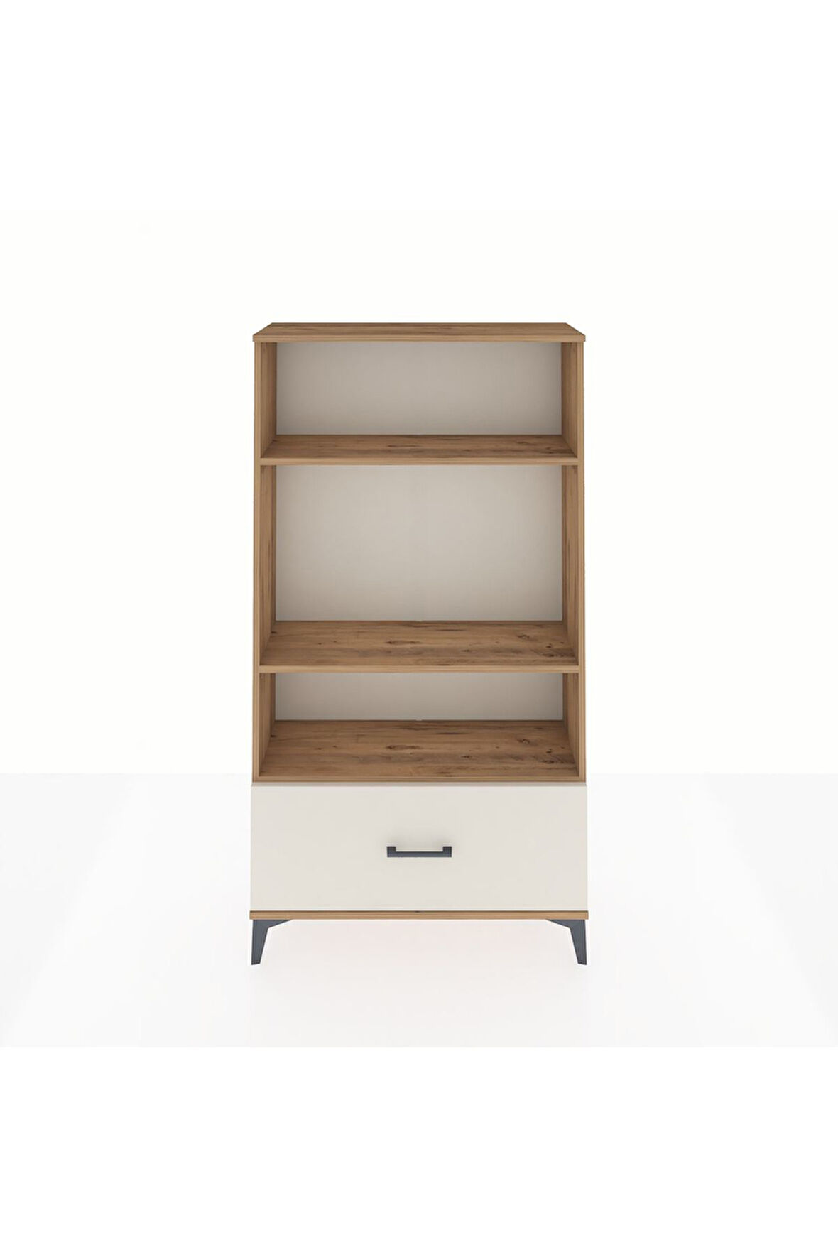 Arges Dolap 3 Raflı Tek Çekmeceli 88x30x163 Çam-Aytaşı