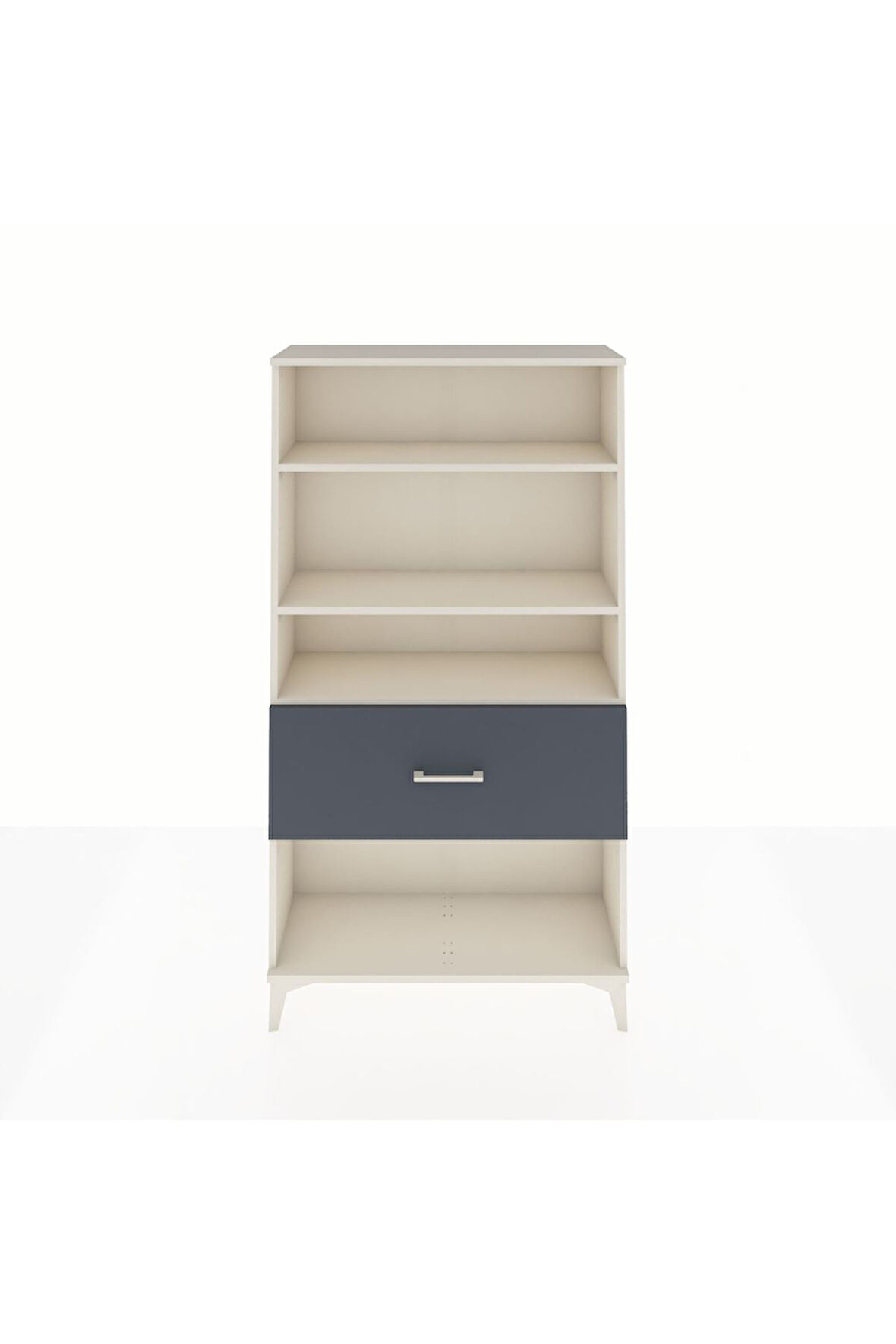 Arges Dolap 3 Raflı Tek Çekmeceli 88x30x163 Aytaşı-Antrasit