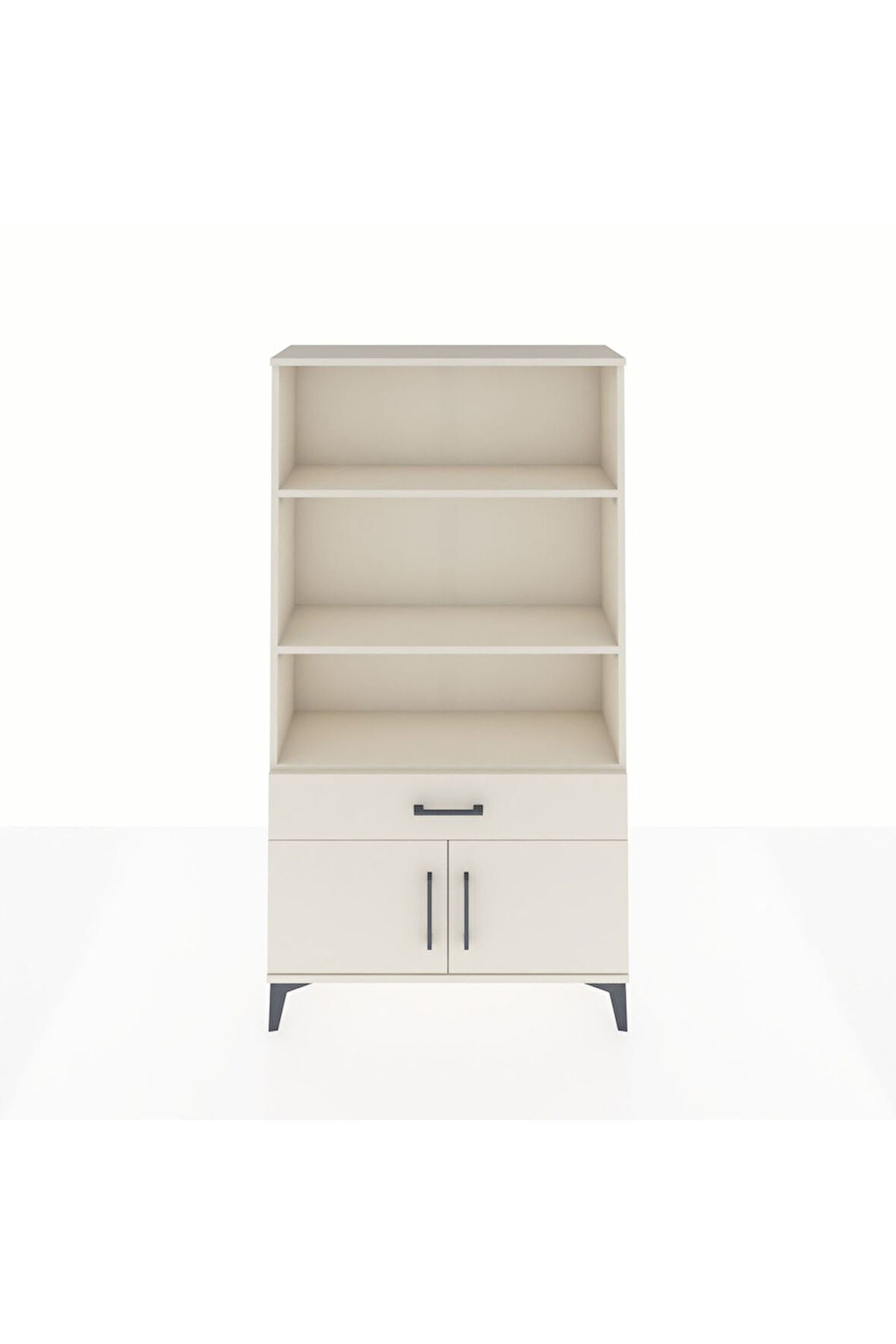 Arges Dolap 3 Raflı Tek Çekmeceli 2 Kapaklı 88x30x163 Aytaşı-Aytaşı