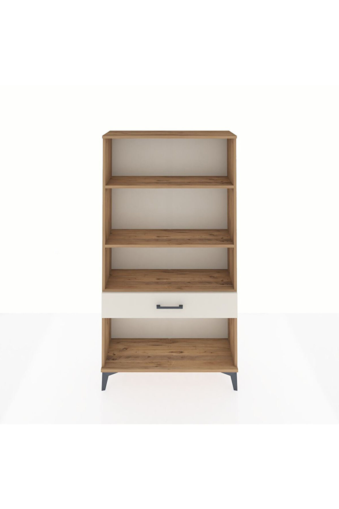 Arges Dolap 3 Raflı Tek Çekmeceli 88x30x163 Çam-Aytaşı