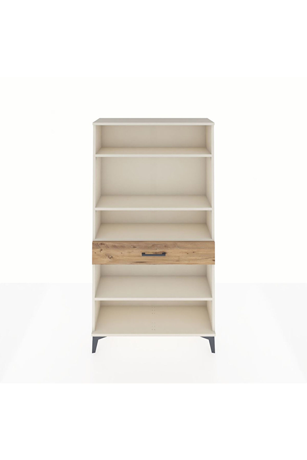 Arges Dolap 4 Raflı Tek Çekmeceli 88x30x163 Aytaşı-Çam