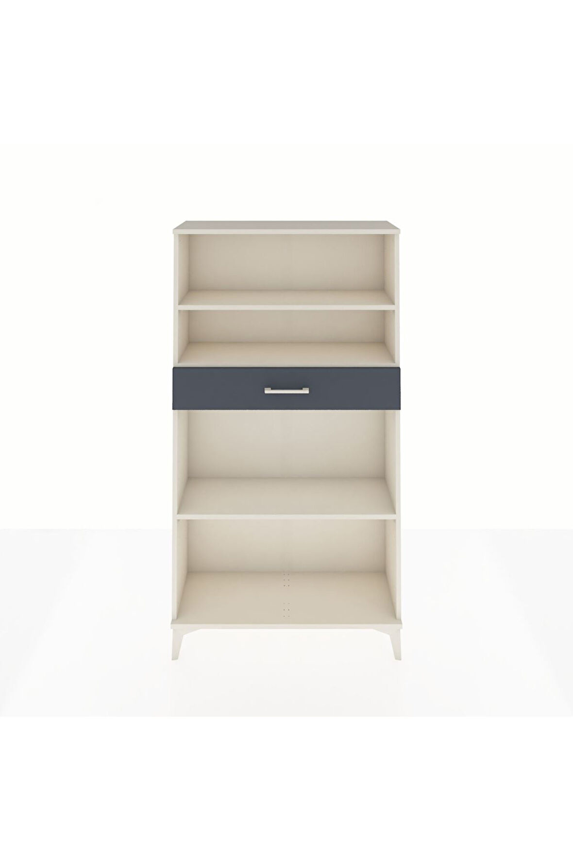 Arges Dolap 3 Raflı Tek Çekmeceli 88x30x163 Aytaşı-Antrasit