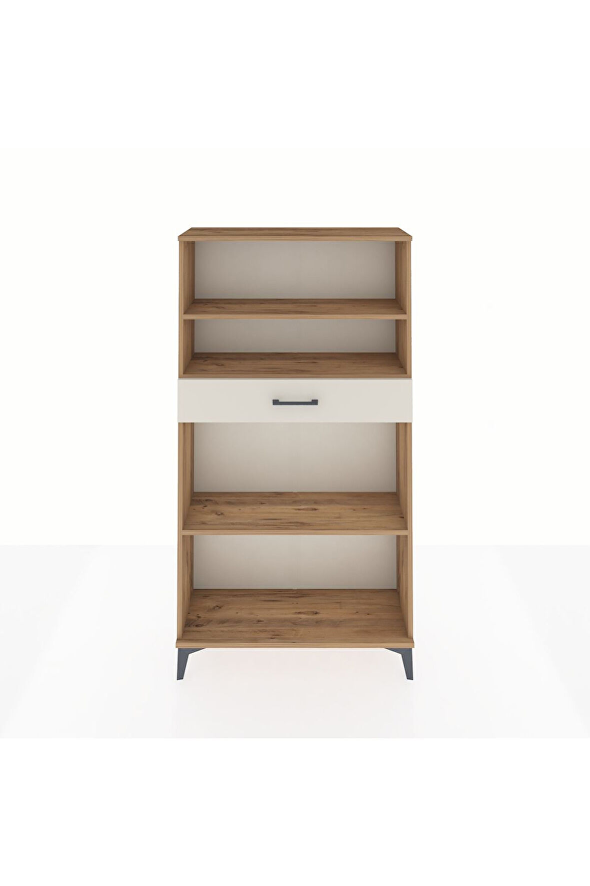 Arges Dolap 3 Raflı Tek Çekmeceli 88x30x163 Çam-Aytaşı