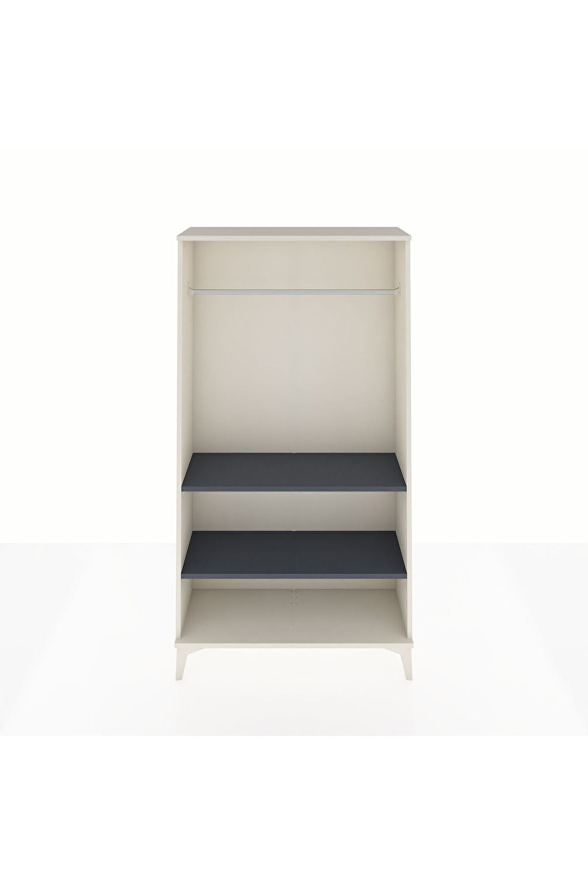 Arges Dolap 2 Raflı Kapaklı Tek Askılı 88x30x163 Aytaşı-Antrasit