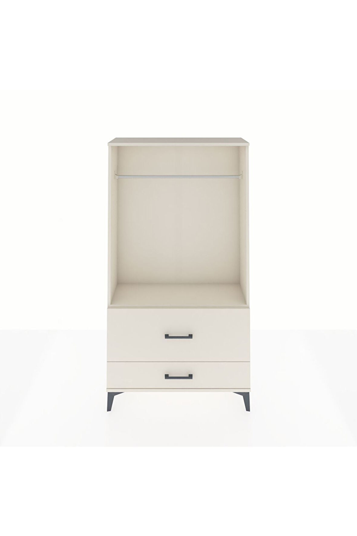 Arges Dolap Tek Raflı 2 Çekmeceli Tek Askılı 88x30x163 Aytaşı-Aytaşı
