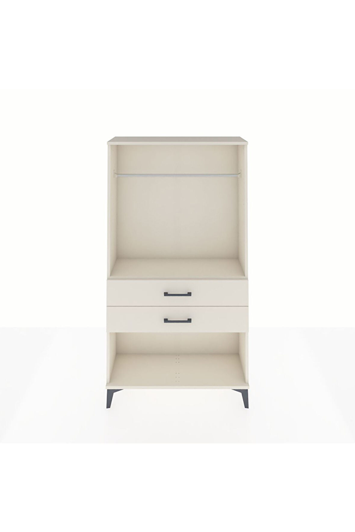 Arges Dolap Tek Raflı 2 Çekmeceli Tek Askılı 88x30x163 Aytaşı-Aytaşı